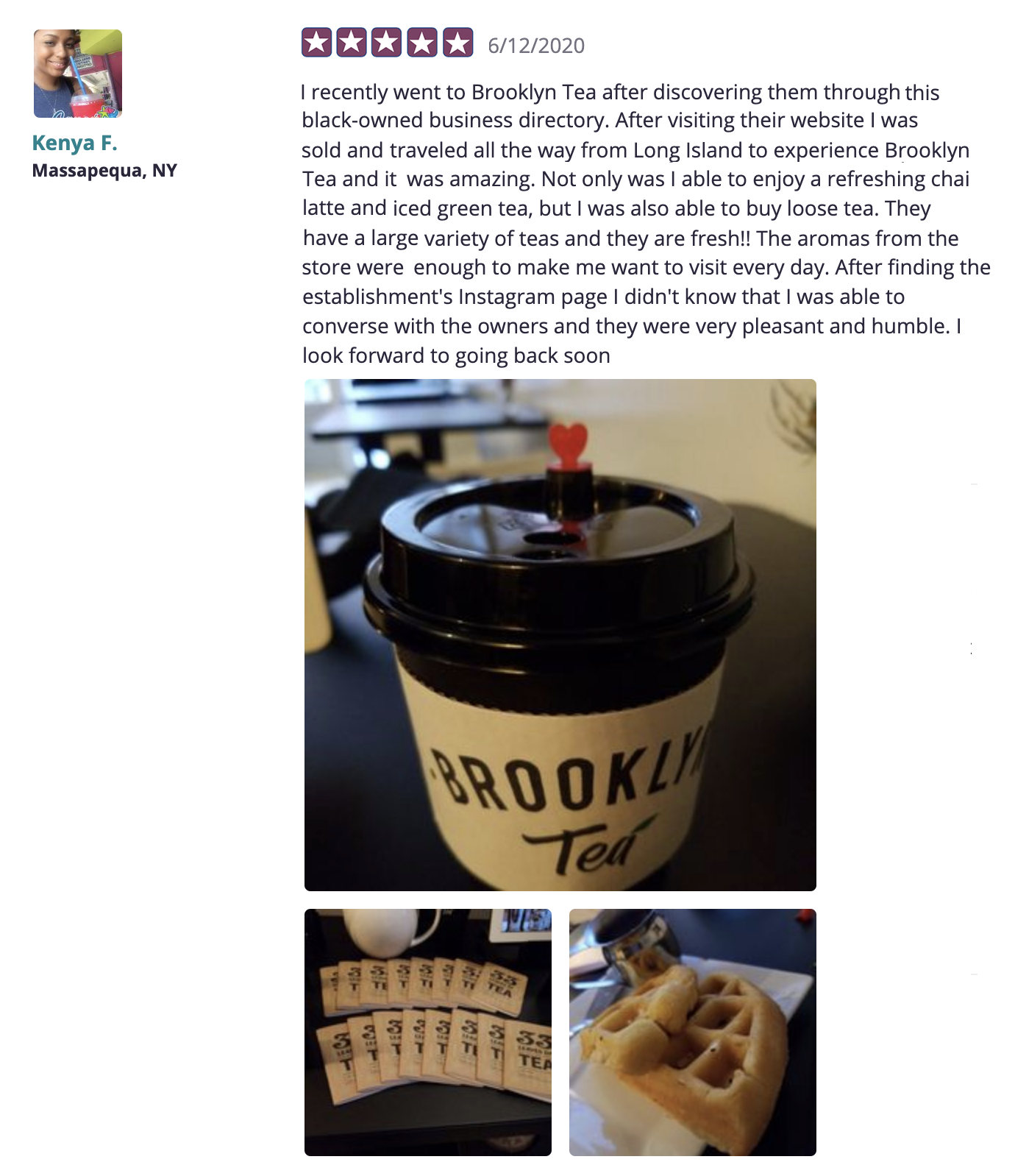 Black Business Marketplace - Brooklyn Tea Reviews