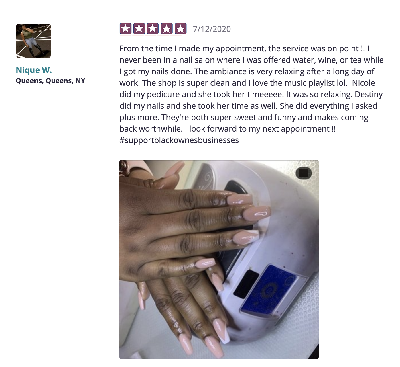 Black Business Marketplace - Millennial Nails Reviews