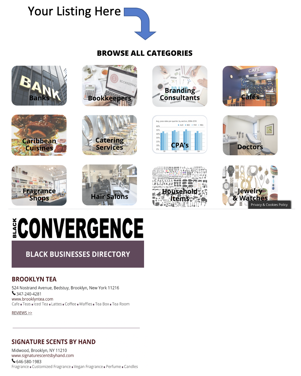 The Black Businesses Marketplace | Black Convergence