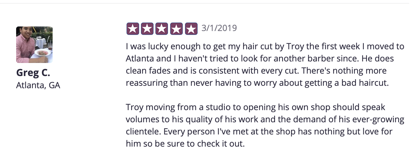 Cutters Lounge Customer Review | Black Convergence